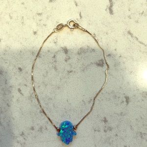 Sterling silver Hamsa bracelet